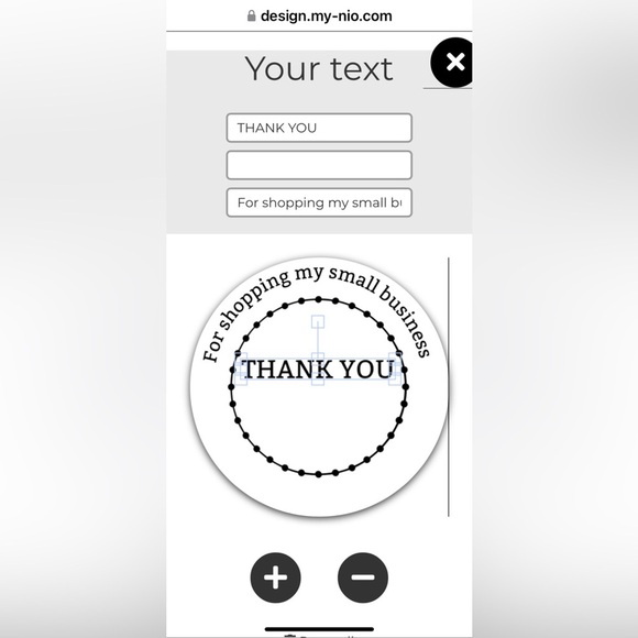 MY-NIO Personalized Rubber Stamp Voucher, create ur stamp on line, NWT - Picture 5 of 16